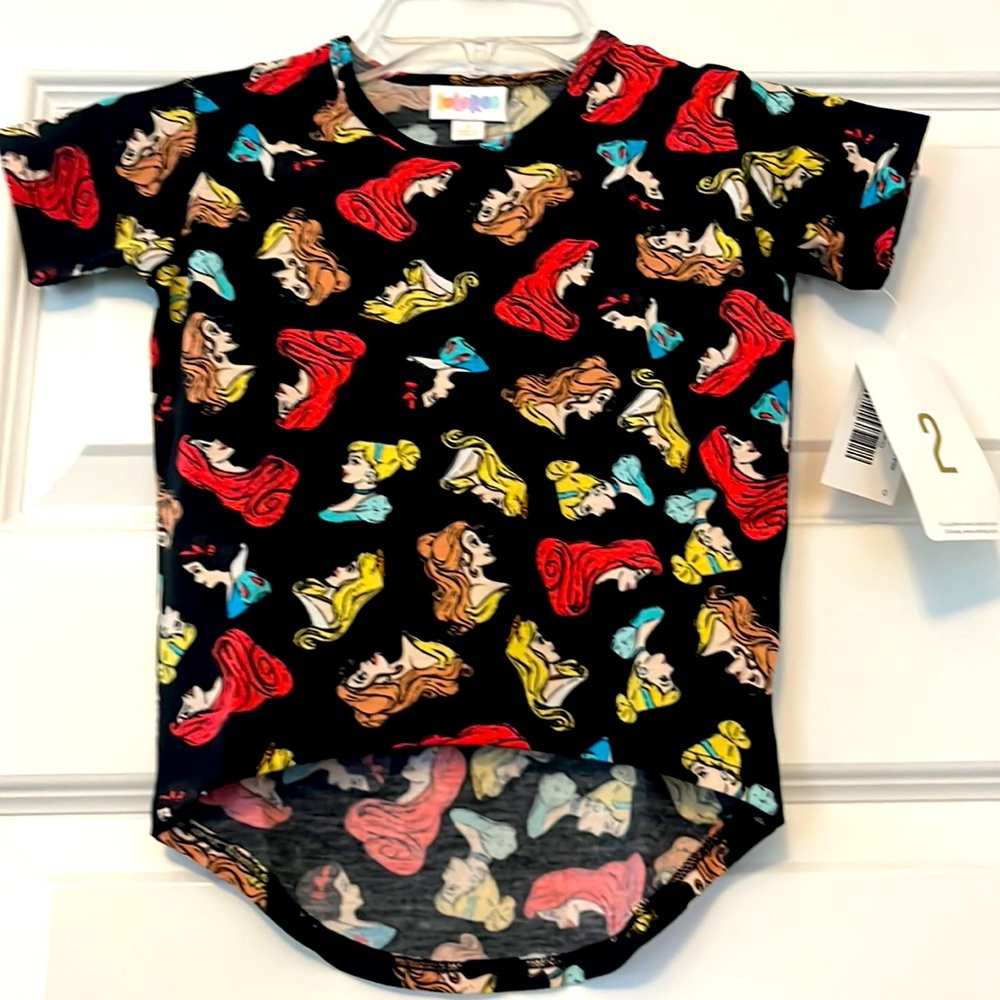 Disney LuLaRoe Gracie Tunic Size 2 Princesses NWT